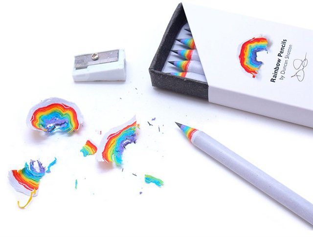 rainbow pencils