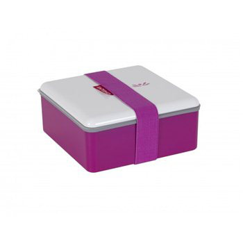 Lunch box Color kwadratowy głęboki różowy 1,1l