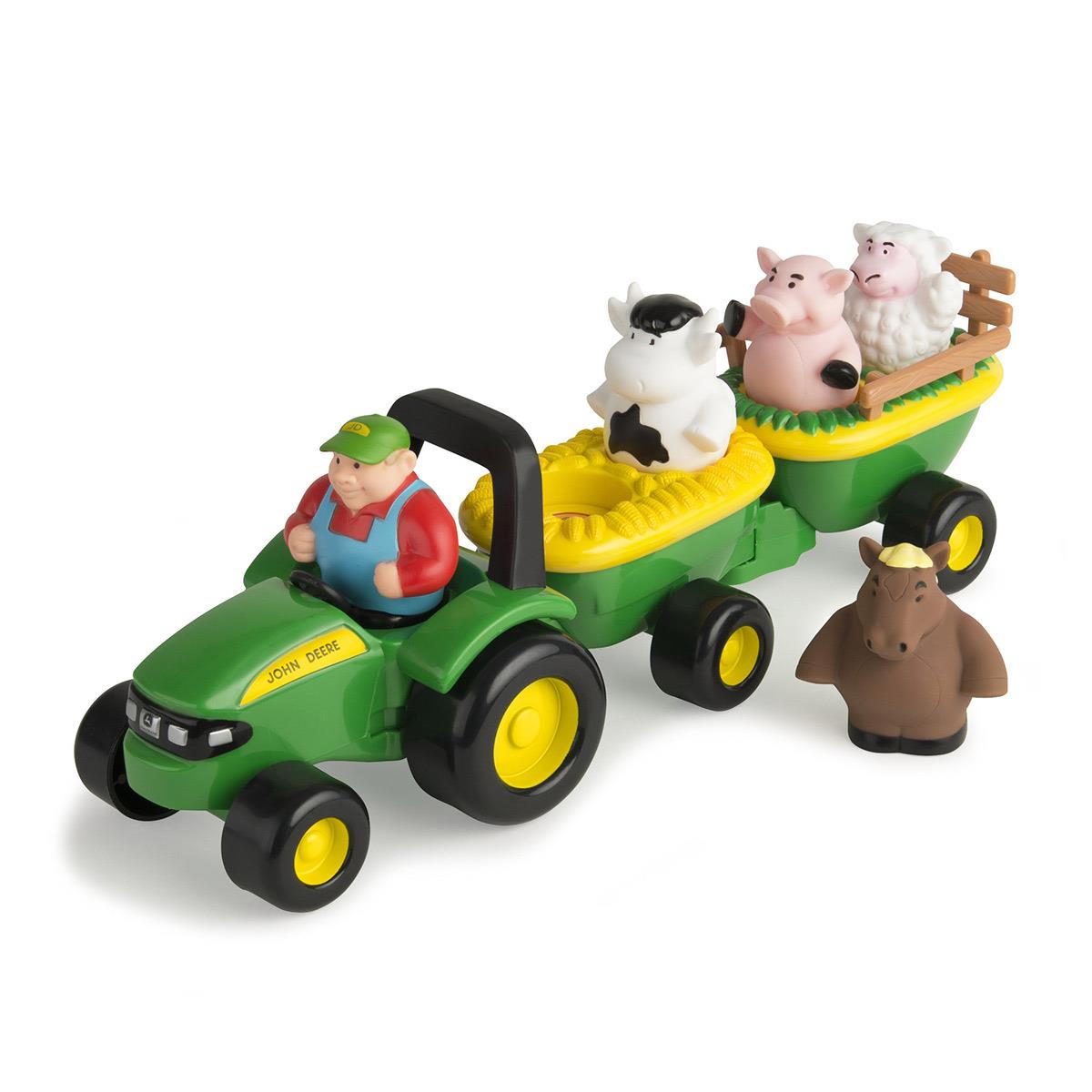 Tomy - John Deere, Dźwiękowy traktor ze zwierzątkami