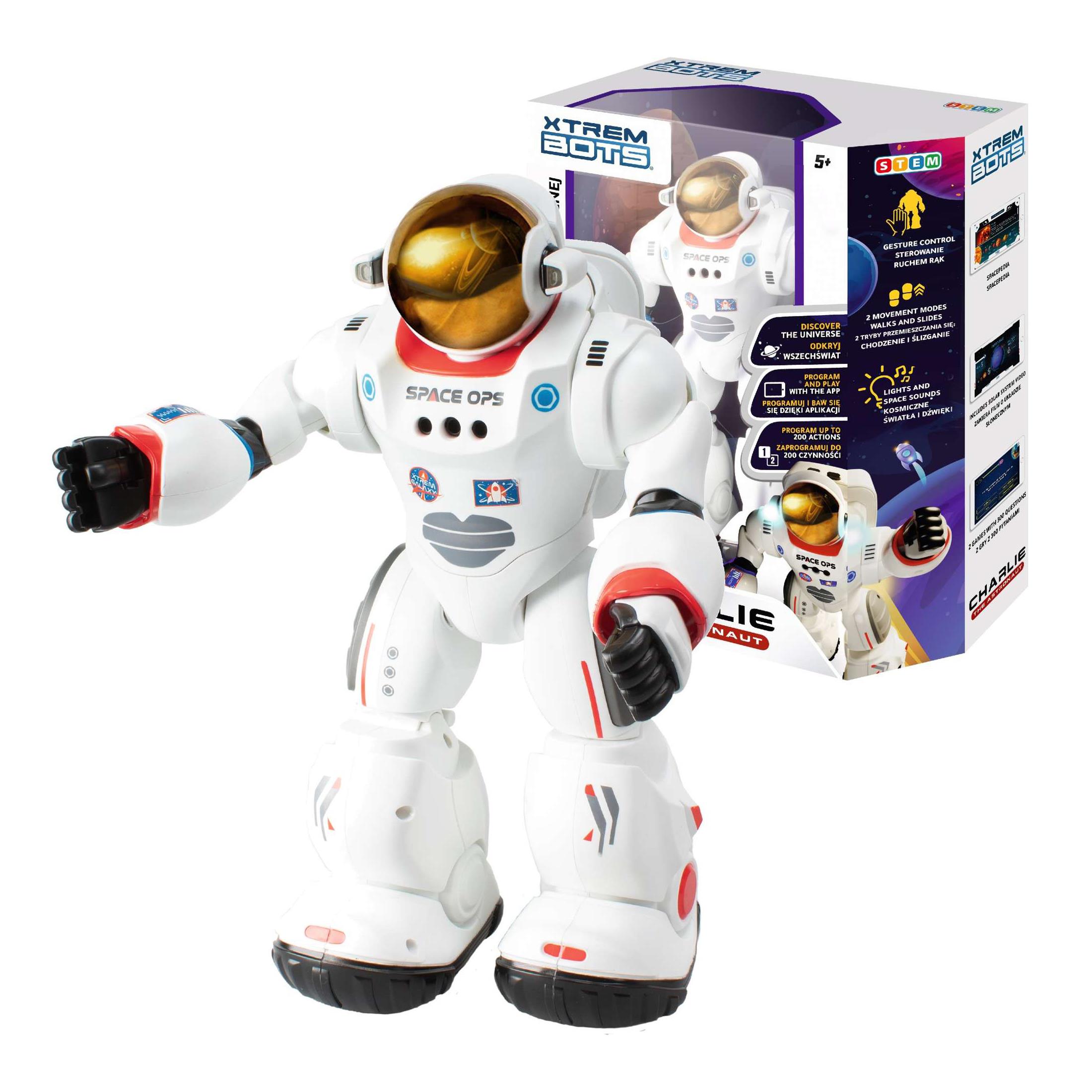 XTREM BOTS – robot interaktywny - Charlie astronauta
