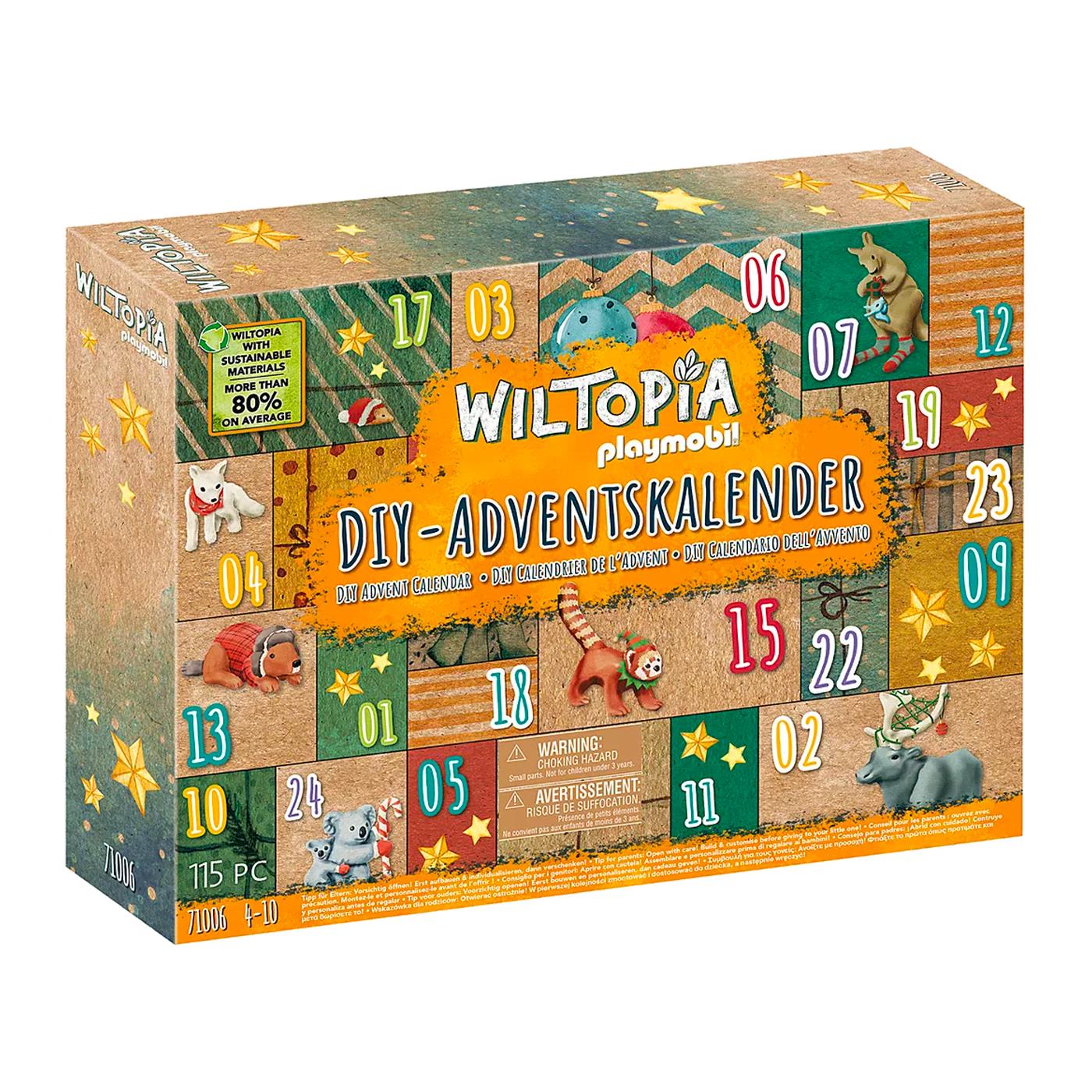 PLAYMOBIL 71006 Wiltopia - Kalendarz DIY Podróż po świecie zwierząt