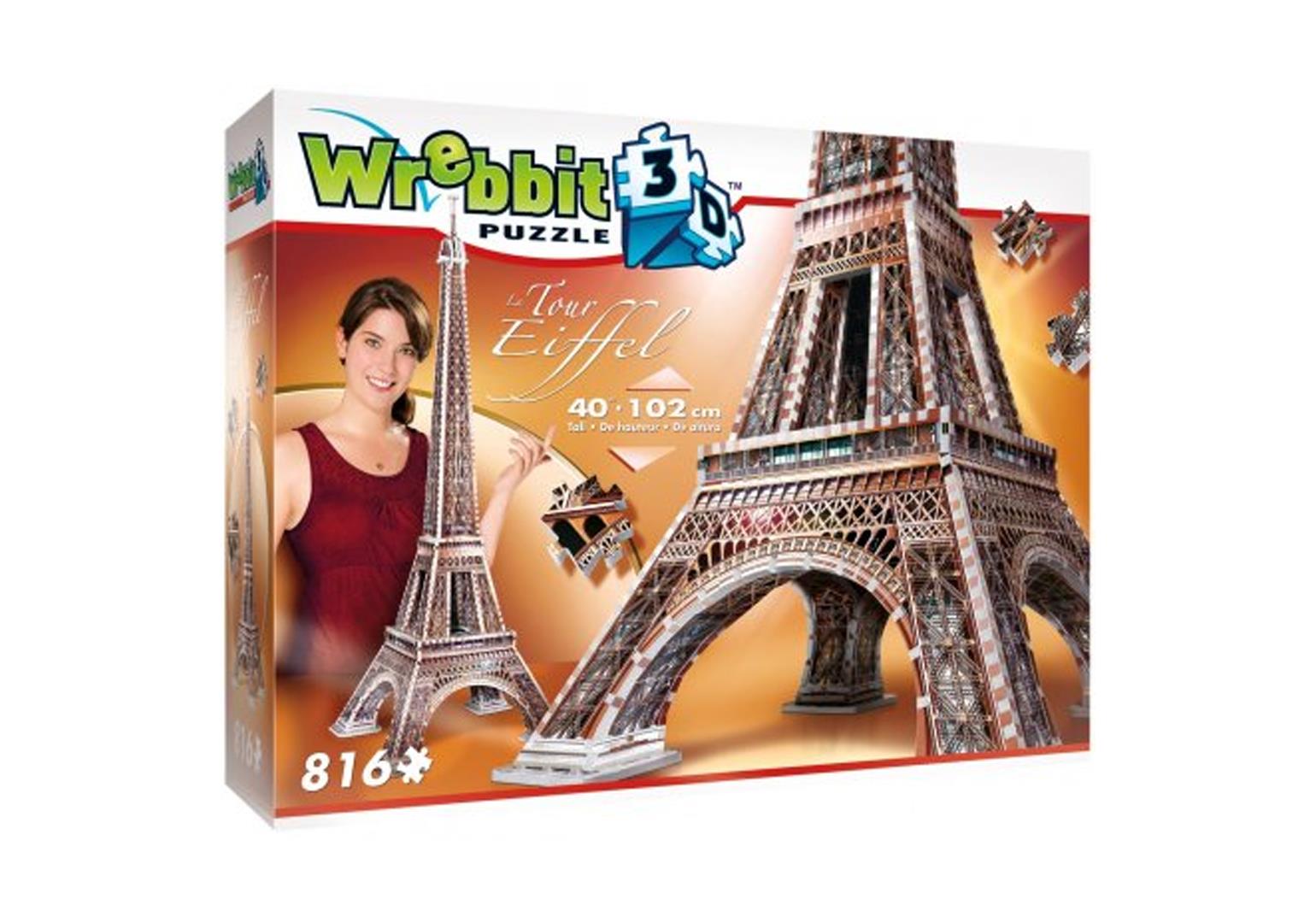 Wieża Eiffla Wrebbit 3D Puzzle 816 el.