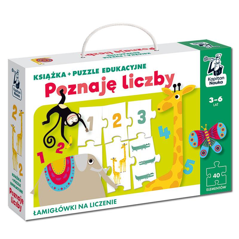 Poznaję liczby. Książka + puzzle edukacyjne