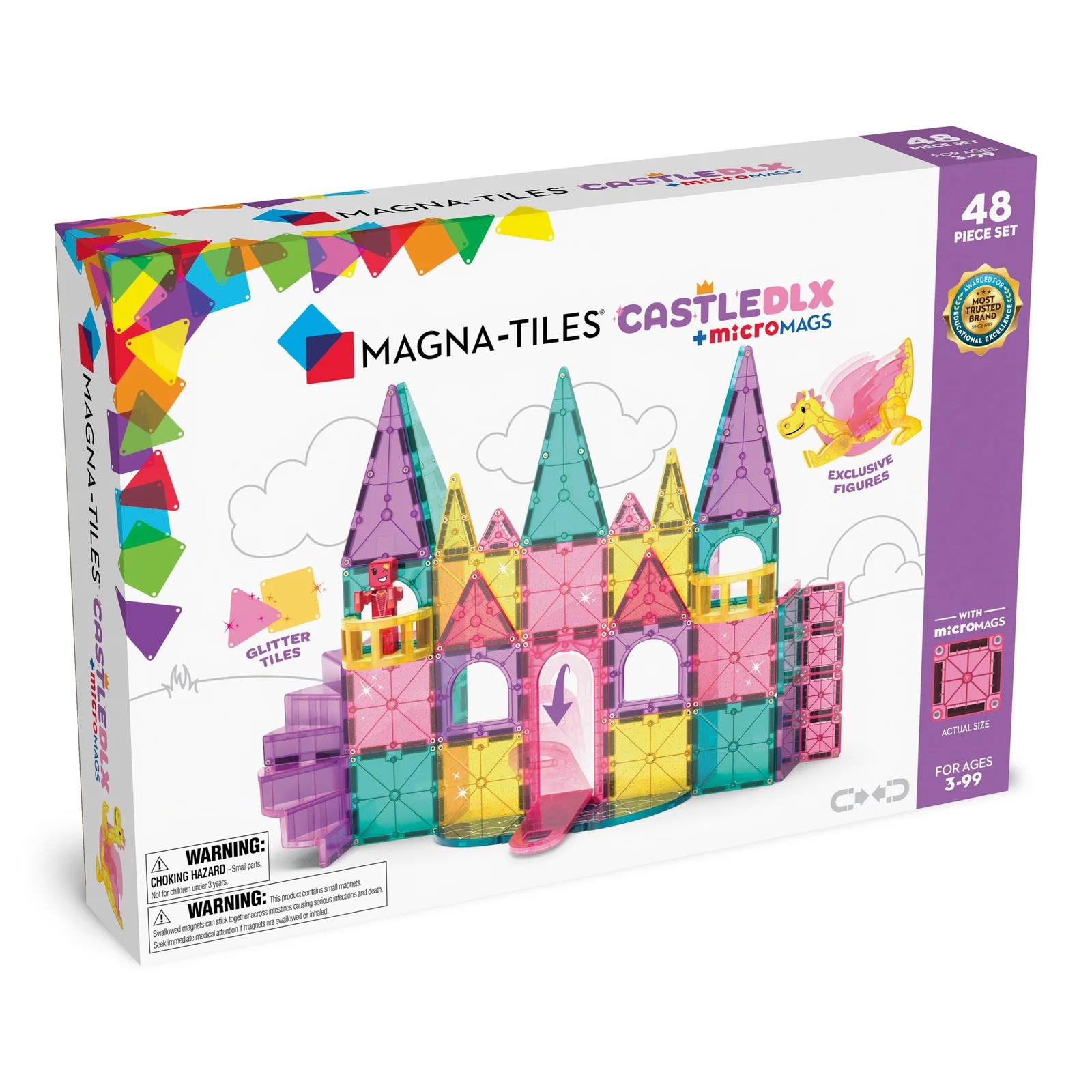 MAGNA-TILES® Klocki Magnetyczne Zamek DLX 48 el.