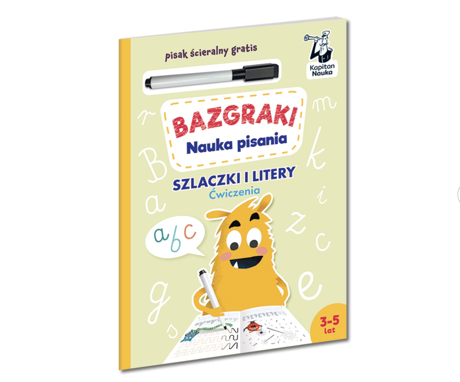 Bazgraki. Nauka pisania. Szlaczki i litery. Ćwiczenia