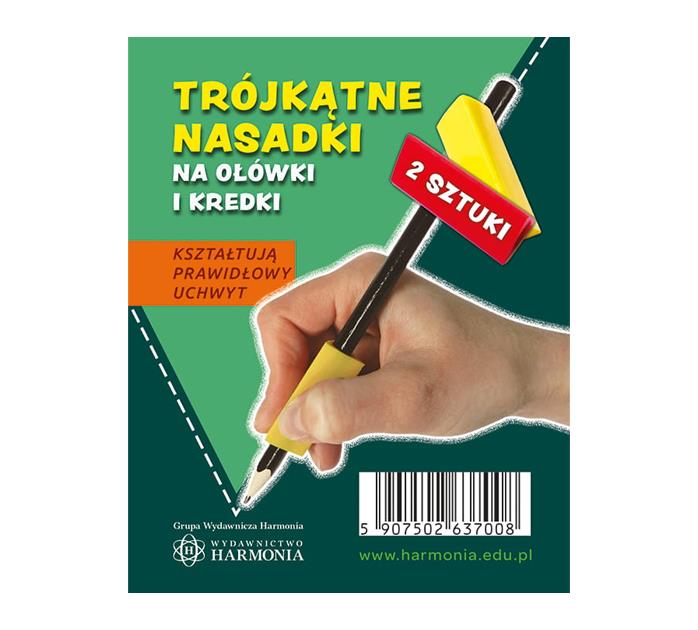  Nasadki trójkątne na ołówki i kredki korygujące nieprawidłowy uchwyt (2 sztuki)