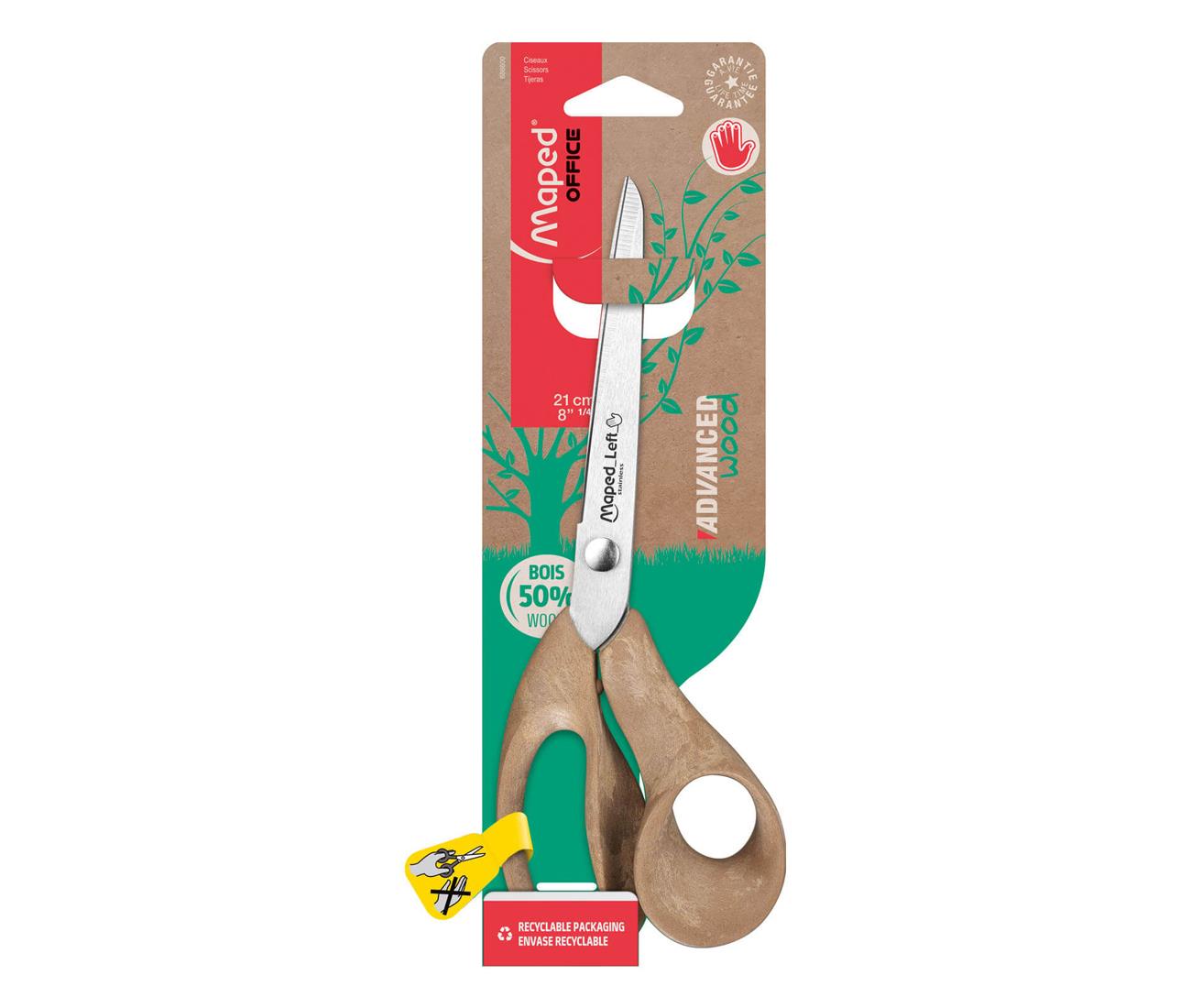 Nożyczki Advanced Wood 21 cm dla leworęcznych