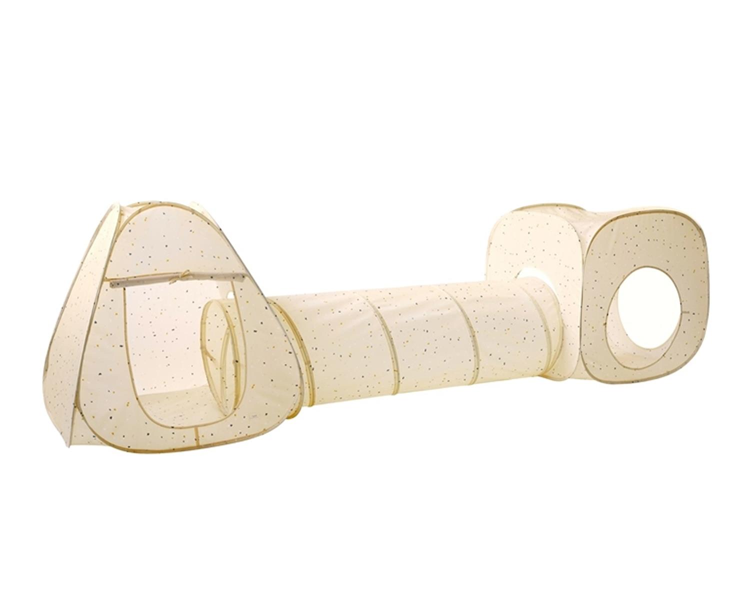 3 Sprouts Zestaw Namiotów dla Dzieci z Tunelem 3w1Terrazzo Beige