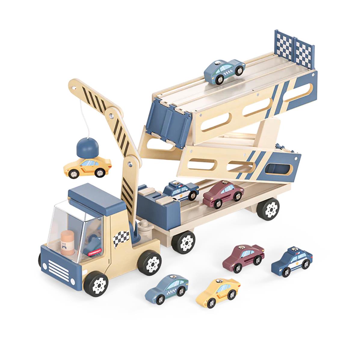 TopBright Roll&Race – Transporter Aut i Tor Wyścigowy 2w1