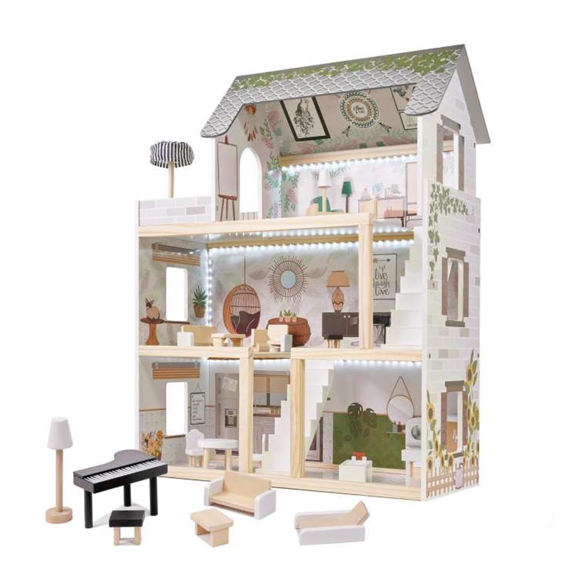 Domek dla lalek drewniany LULILO