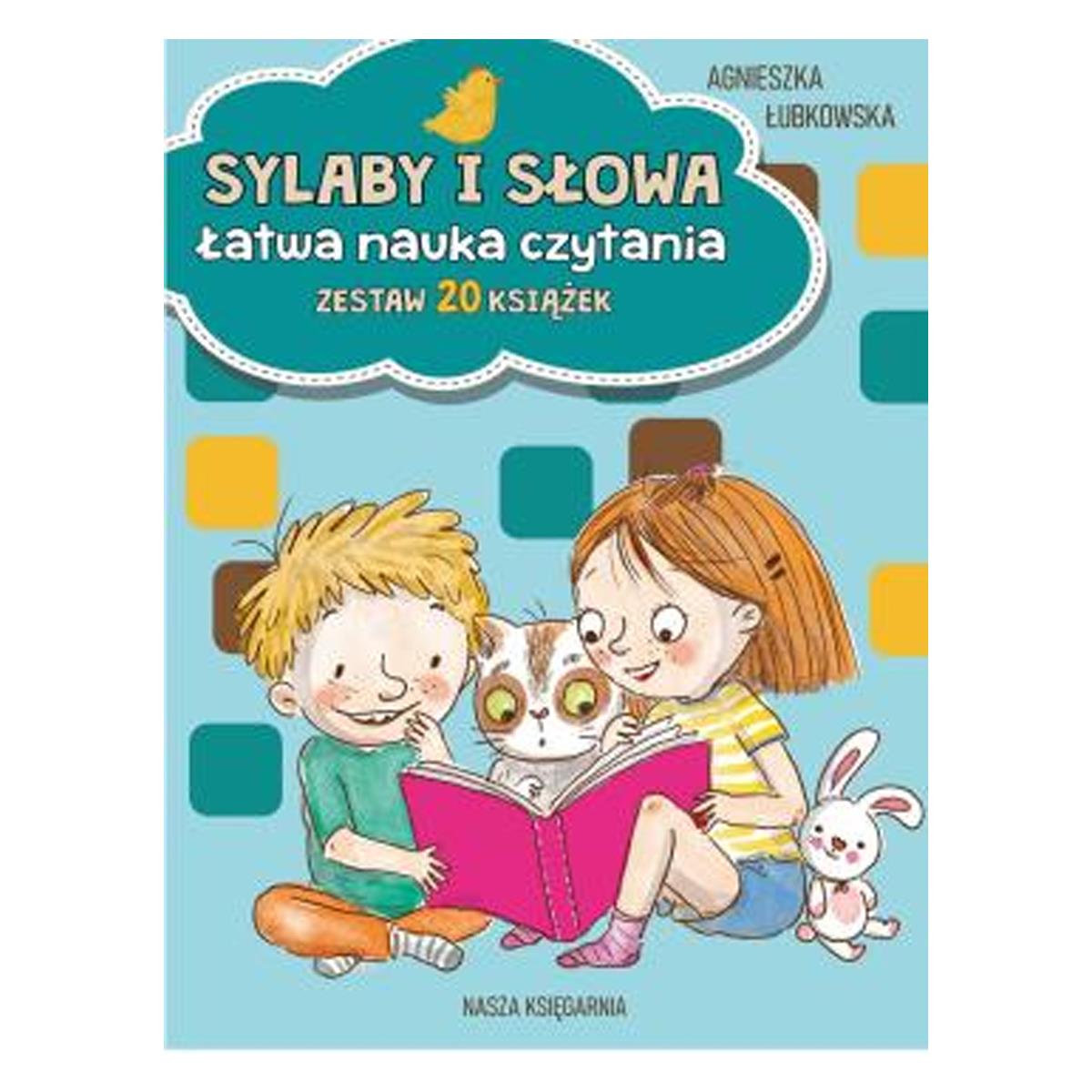 Sylaby i słowa. Łatwa nauka czytania - zestaw 20 książek