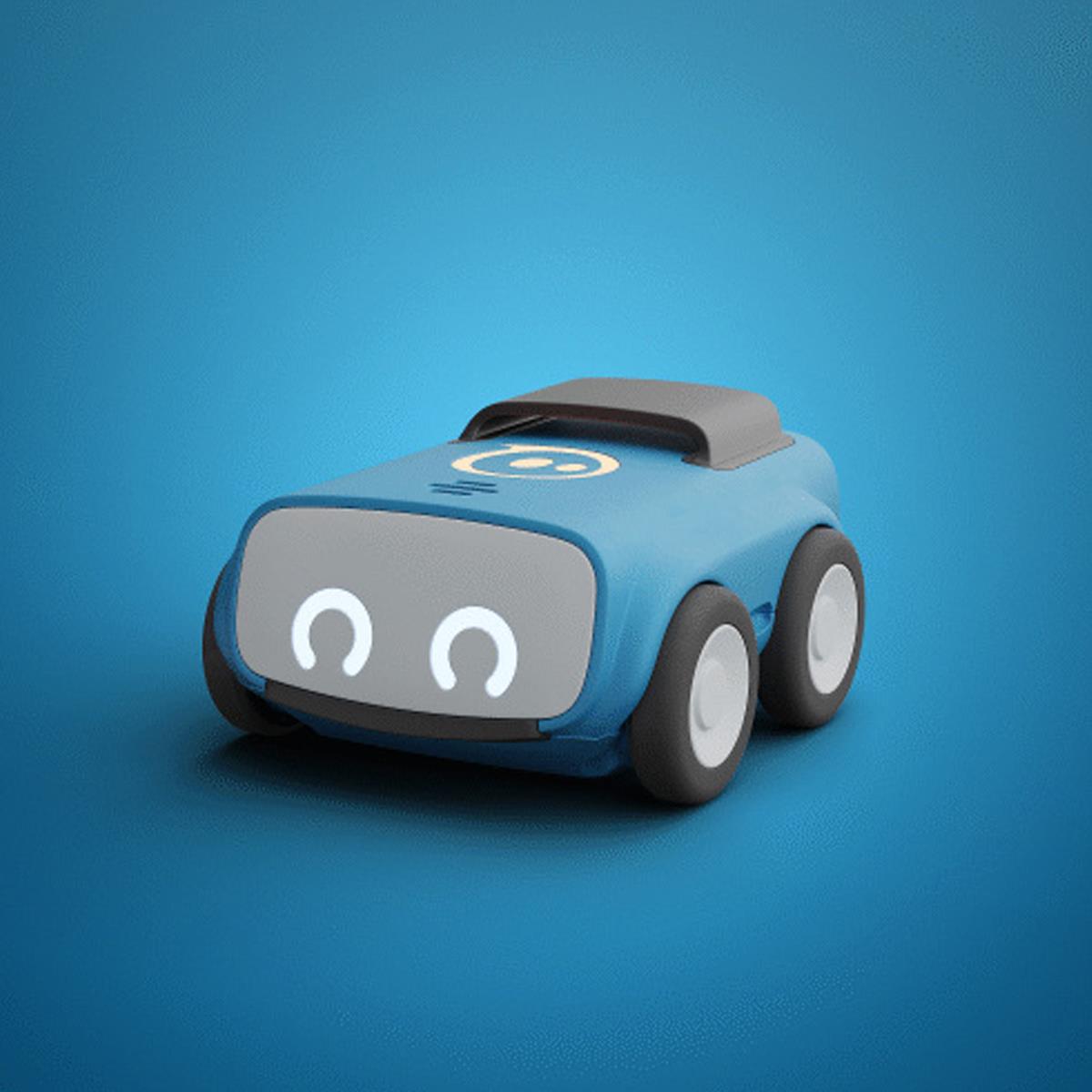 Robot INDI z walizką i silikonowymi kartami