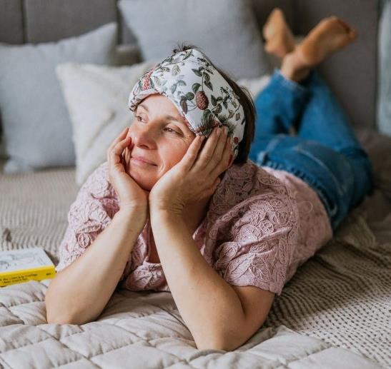 Opaska obciążeniowa na oczy/czoło z lawendą LEŚNE PTAKI