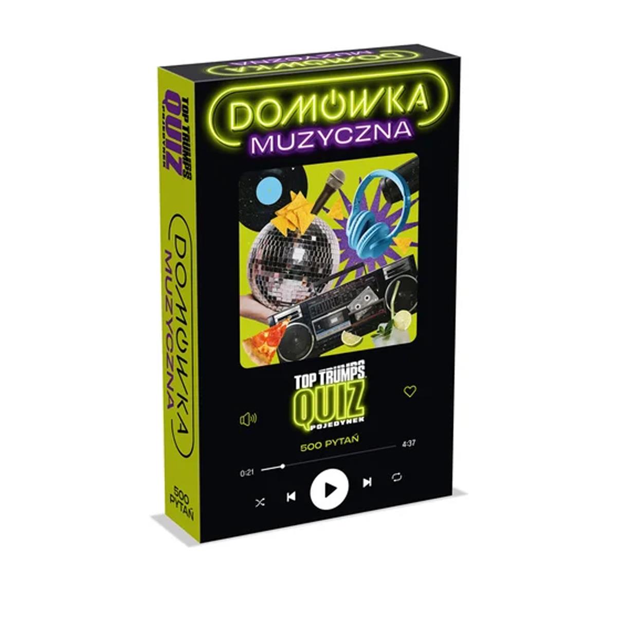 TOP TRUMPS QUIZ BOX Domówka, edycja muzyczna, Winning Moves