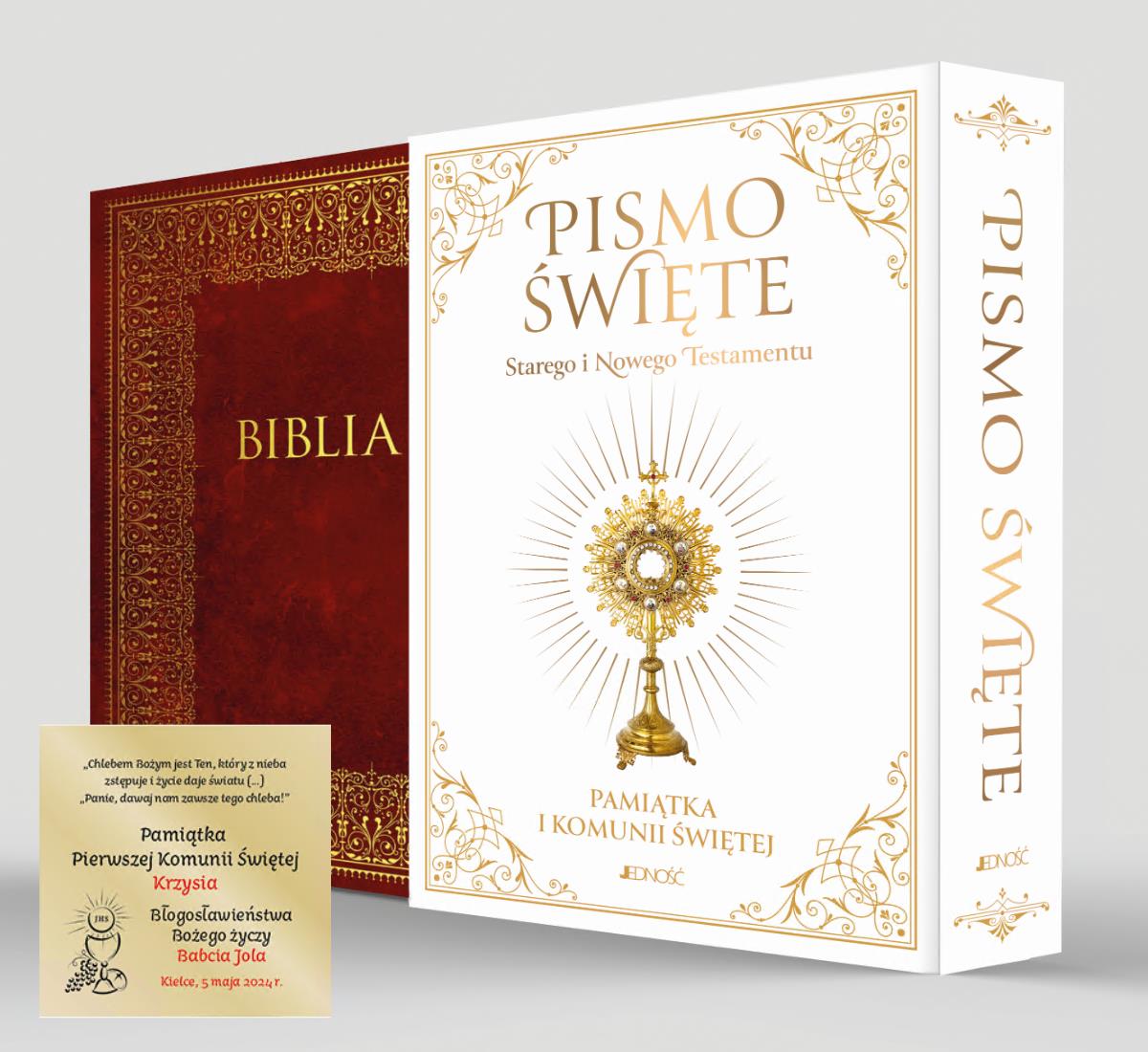 Pismo Święte Starego i Nowego Testamentu. Biblia domowa. Pamiątka I Komunii Świętej