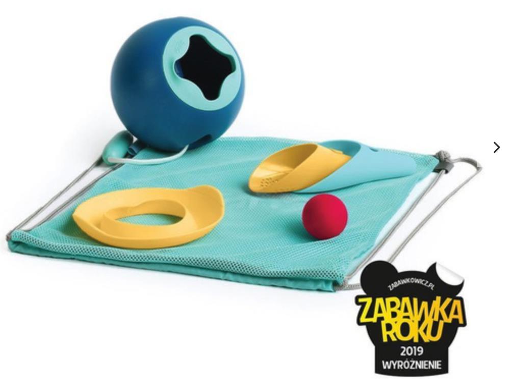 QUUT Set plażowy Mini Ballo + Cuppi + Magic Shapers Heart w worku