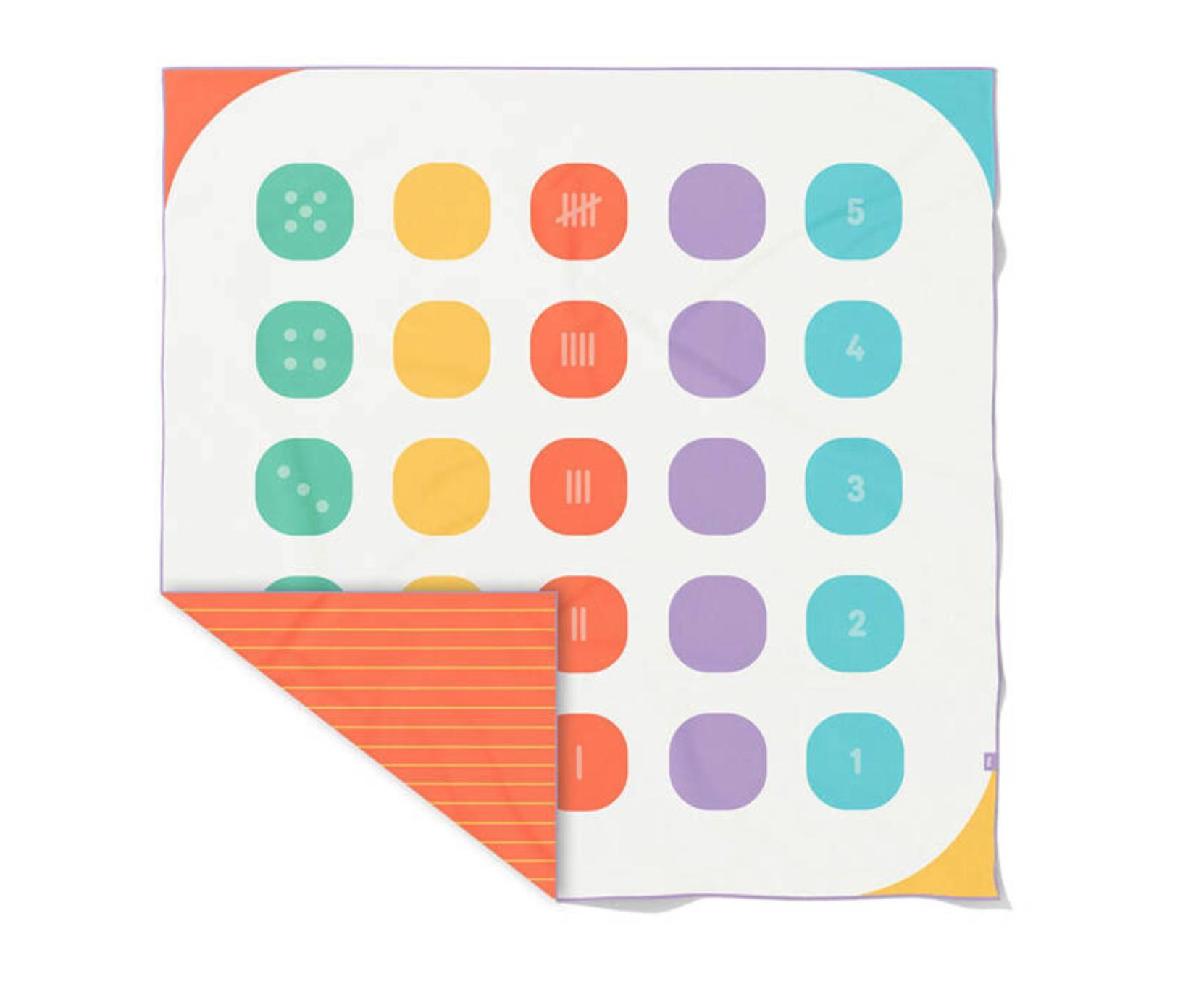 QUUT Dwustronny ręcznik plażowy PlayTowels XL (180 x 180cm) Balancing Game