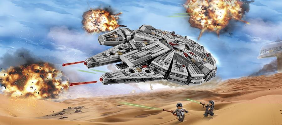 Sokół Millennium z Gwiezdnych Wojen Lego Star Wars 75105 Millennium Falcon