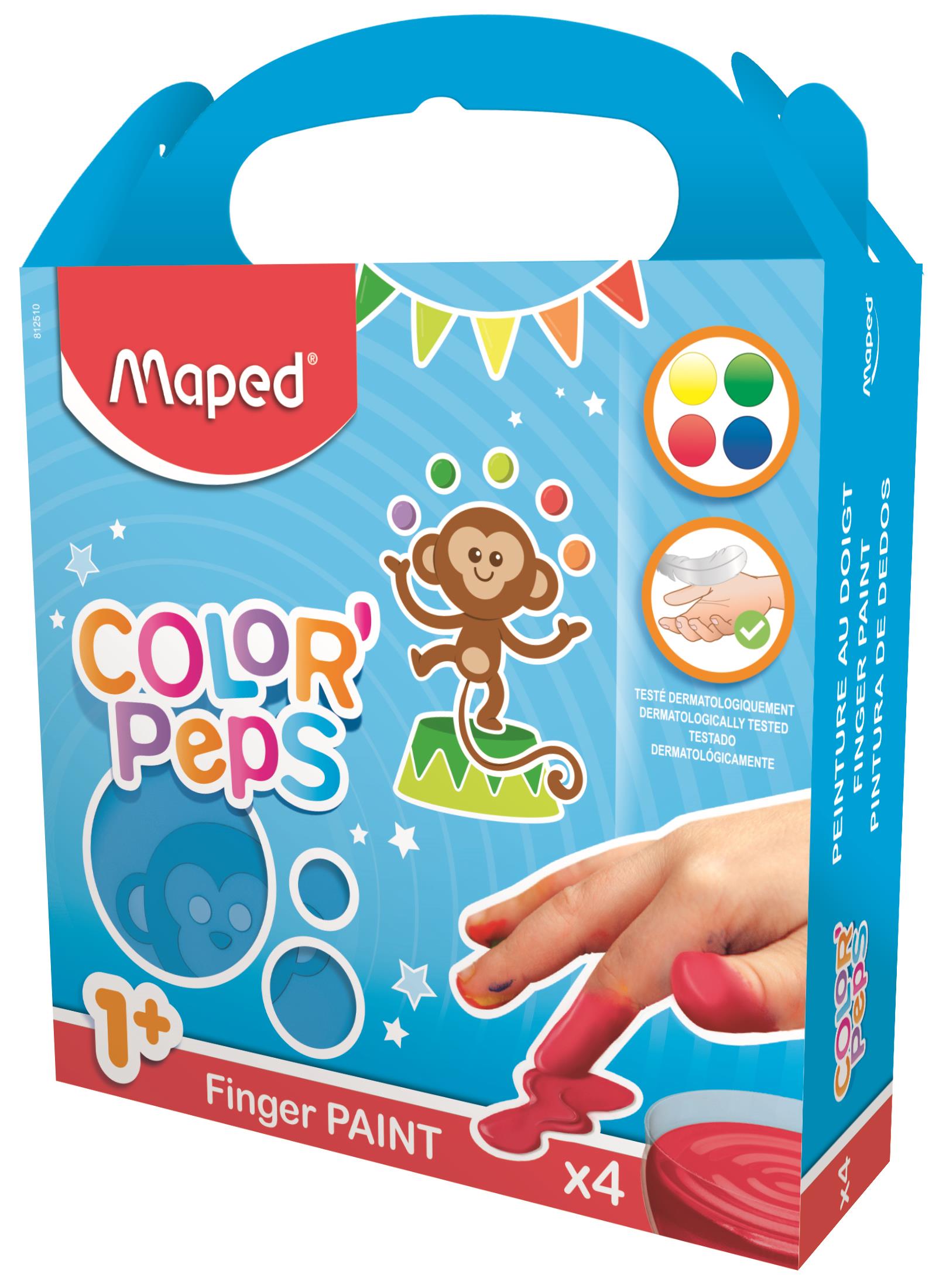 Farby do malowania palcami Maped Color’Peps